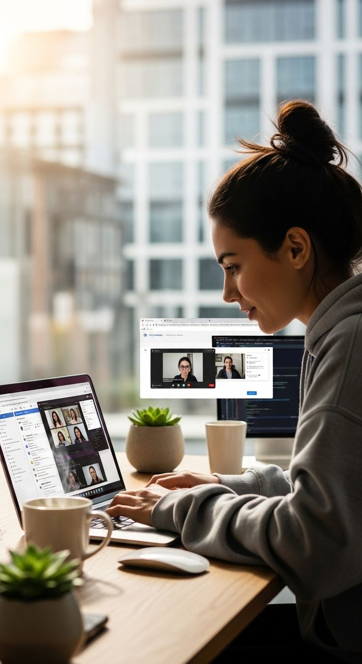 Students working together